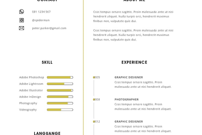 I will design CV and resume looks professional