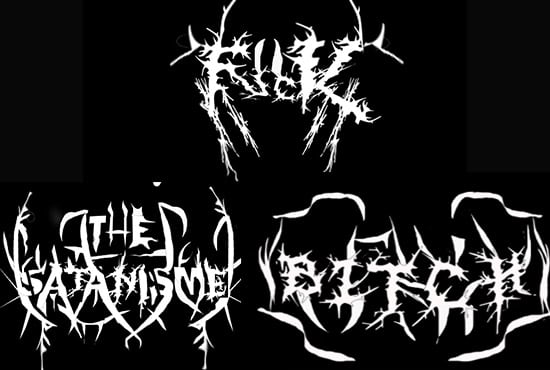 I will design death metal,black slamming logo or brutal