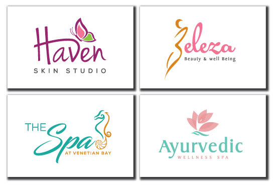 I will design feminine spa, beauty, wellness, hair salon logo