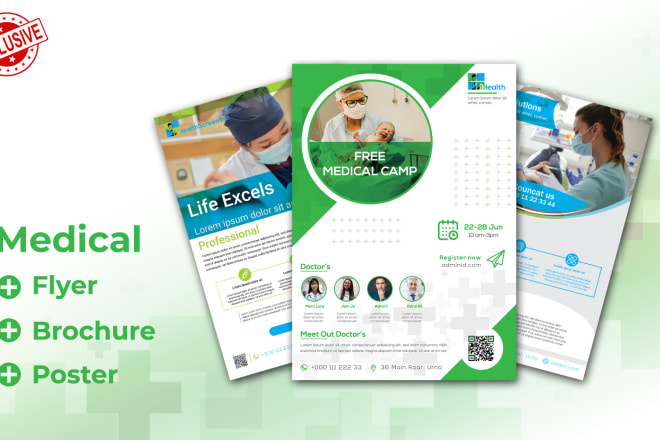 I will design flyer brochure for medical, healthcare