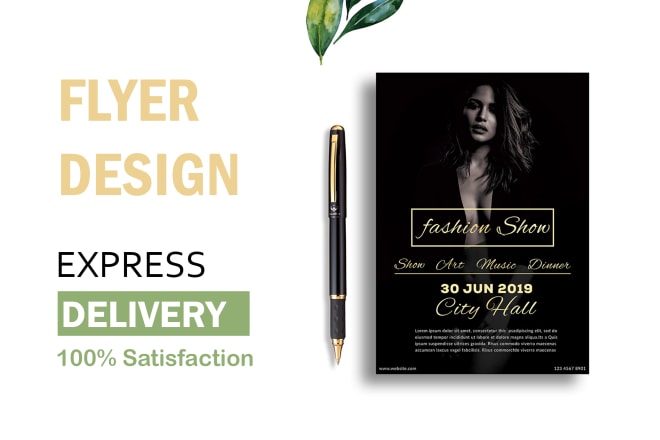 I will design flyer, business card, brochure, letterhead