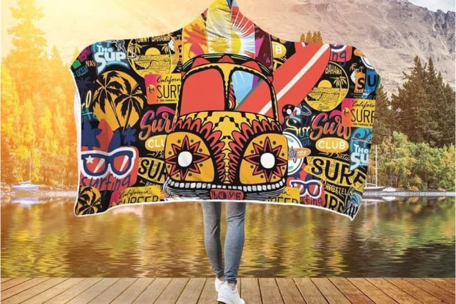I will design hooded blanket for pillow profit, wcfulfillment
