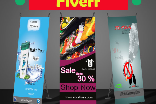 I will design modern hoarding, billboard, shop facia, banner