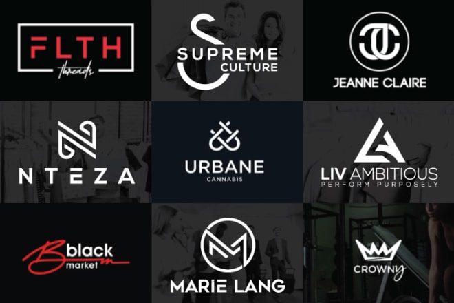 I will design modern urban clothing streetwear luxury fashion trendy logo