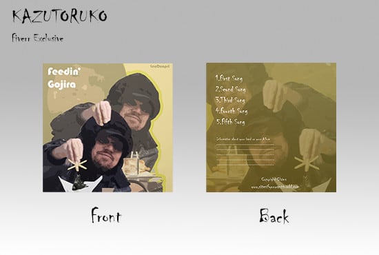 I will design nice album artwork for you