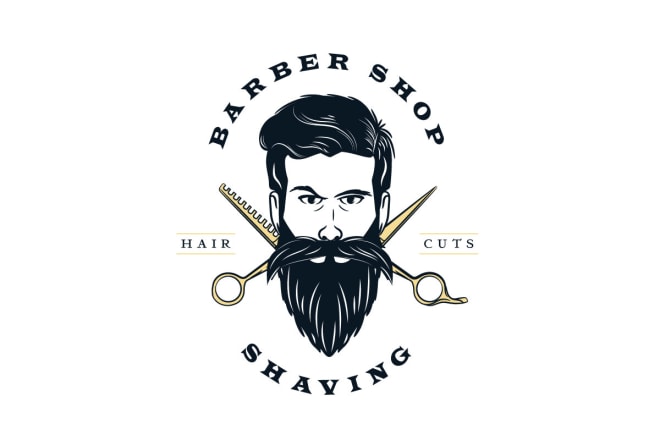 I will design outstanding barbershop and hair salon logo with express delivery