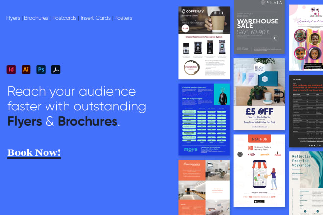 I will design premium flyers, leaflets, and brochures, free mockups