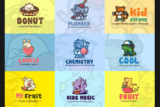 I will design professional logo for kids,children, game, petshop, pet, store,cake