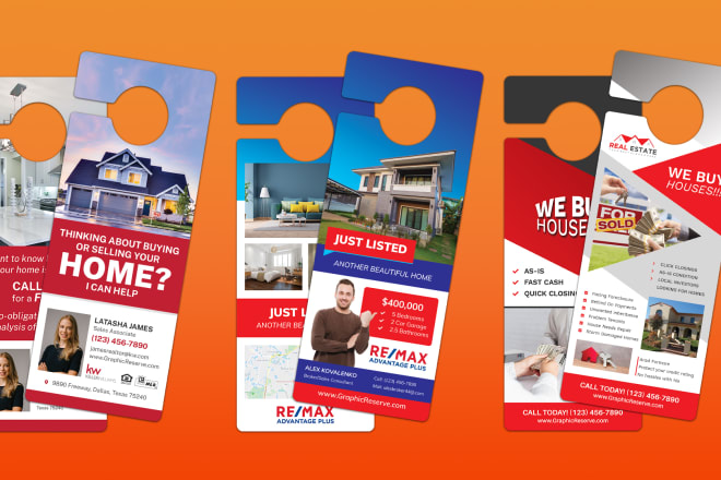 I will design real estate door hanger
