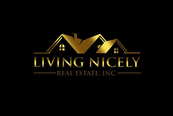 I will design real estate logo with free business card design