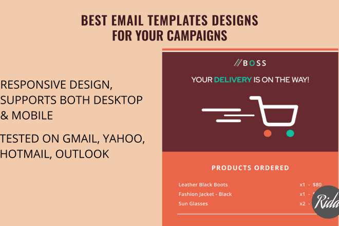 I will design responsive html email template