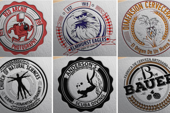I will design retro vintage circle badge logo
