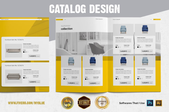 I will design the best catalog for your business