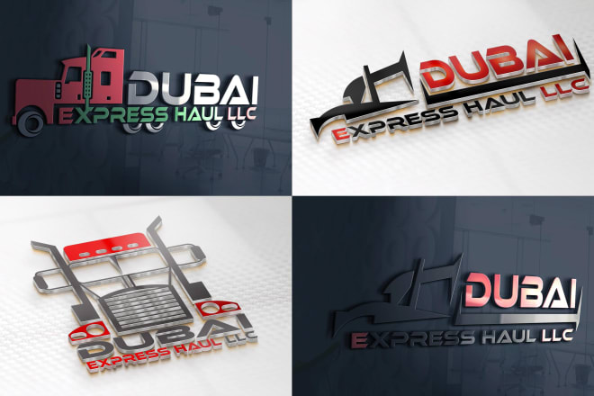 I will design transport logistics trucking and cargo logo