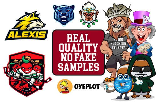 I will design unique mascot cartoon character logo
