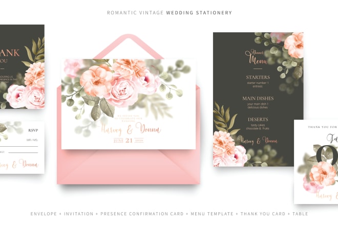 I will design wedding birthday party event invitation invite card