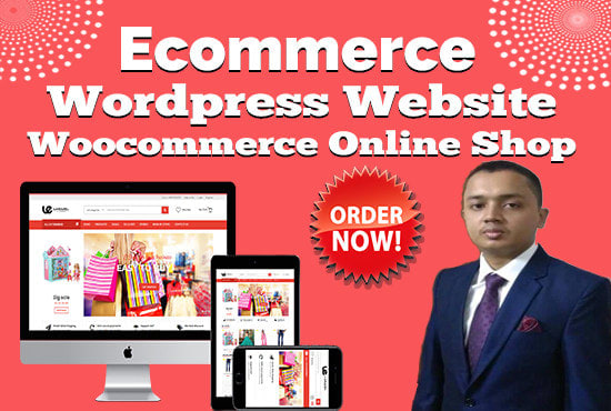 I will develop a responsive wordpress ecommerce website online shop