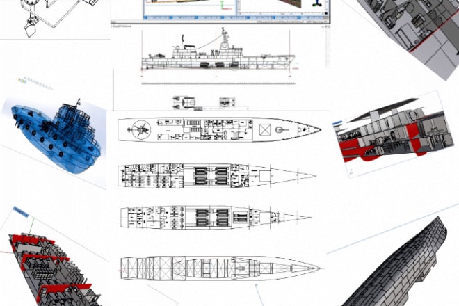 I will do 3d design of ships