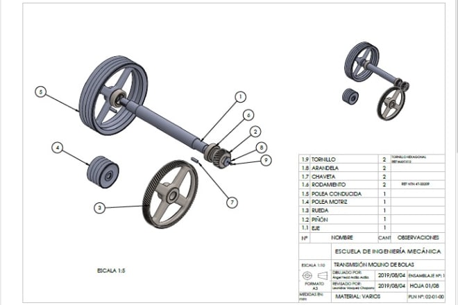 I will do 3d modeling and blueprints