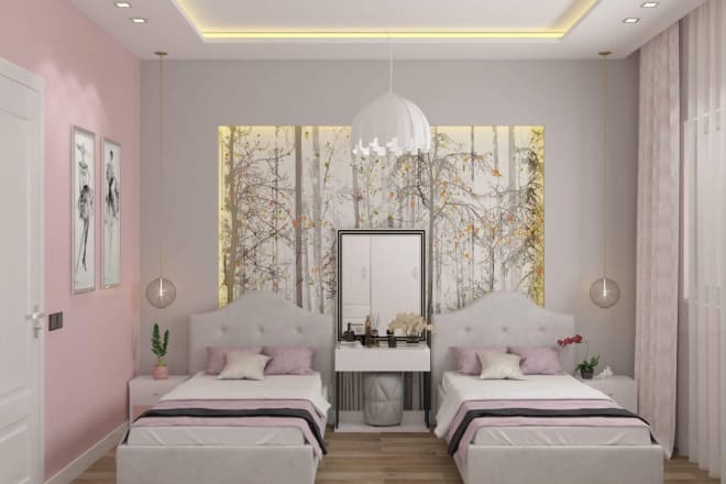 I will do 3d realistic interior render by 3ds max