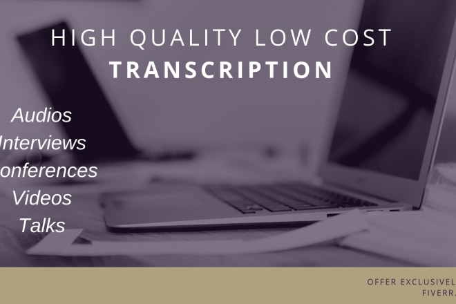 I will do a flawless and fast audio video transcription in 12 hours