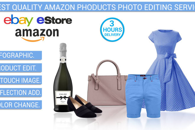 I will do amazon product photo editing, retouch, background remove