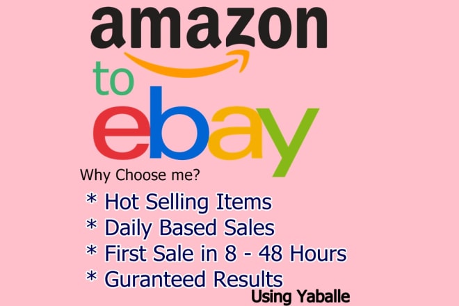 I will do amazon to ebay dropshipping and product listing