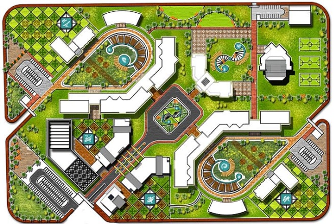 I will do architectural site plan and landscape design