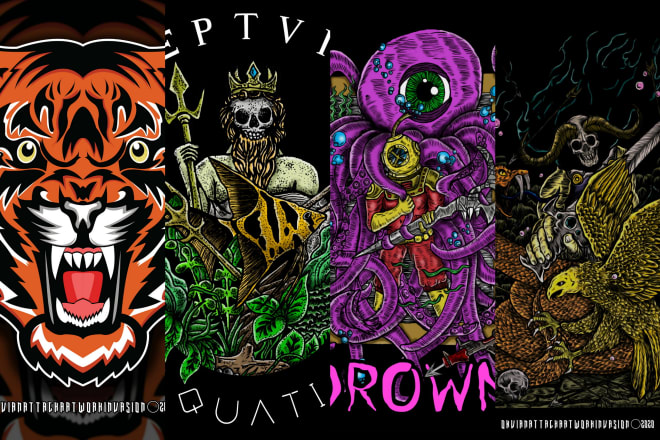 I will do artwork design for tshirt or cd cover with my style