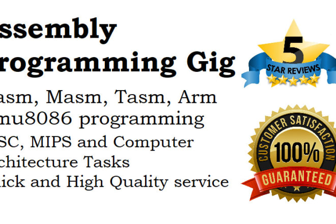 I will do assembly programming and computer architecture tasks