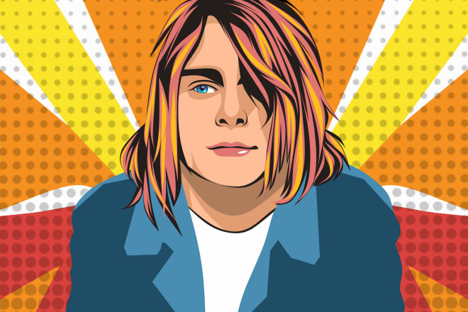 I will do awesome cartoon pop art based retro style with 24 hours