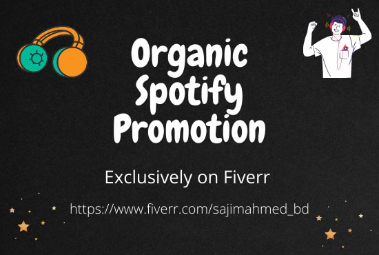 I will do best organic spotify promotion