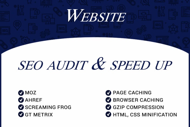 I will do complete website manual seo audit and speed optimization