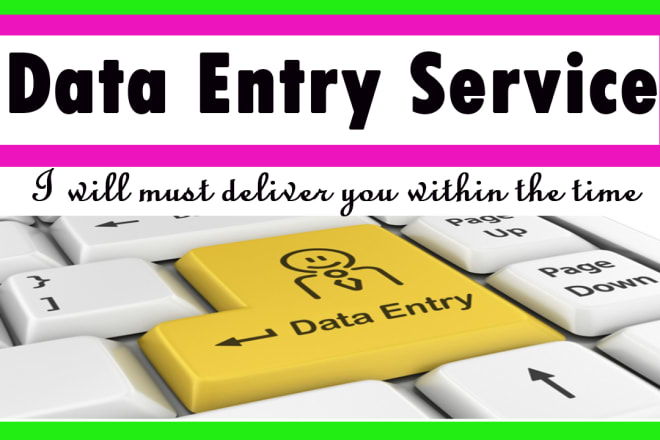 I will do data entry typing work