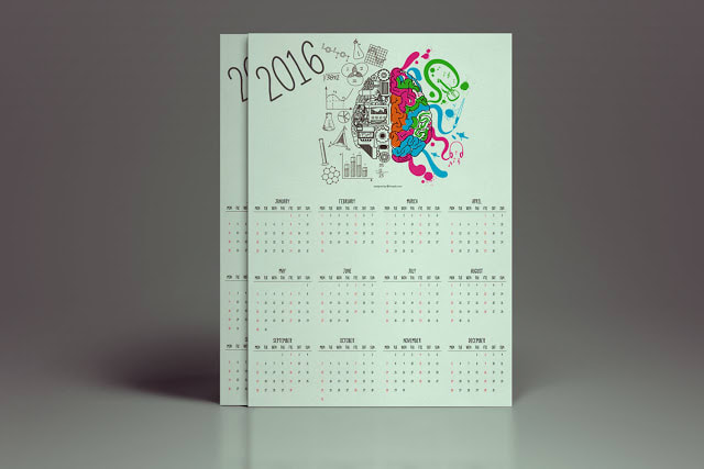 I will do desk or wall or online calendar design