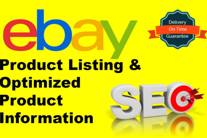 I will do ebay SEO listing with ebay template