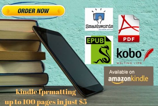 I will do ebook formatting for kindle, epub,createspace,pdf