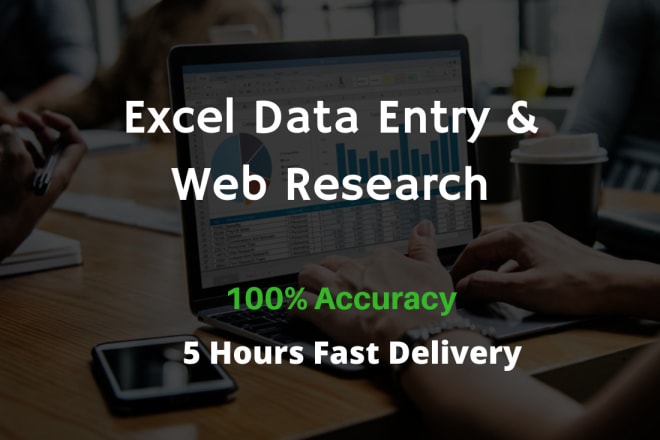 I will do excel data entry and web research