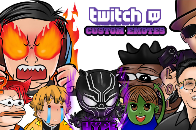 I will do express custom twitch emotes and sub badges