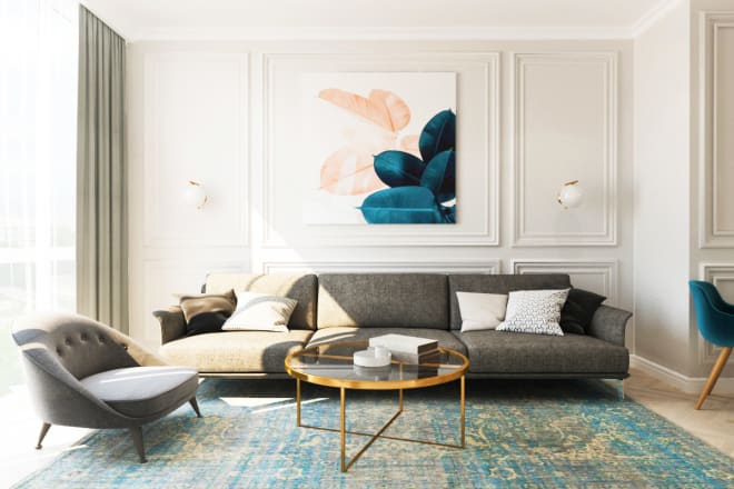 I will do interior design and 3d render