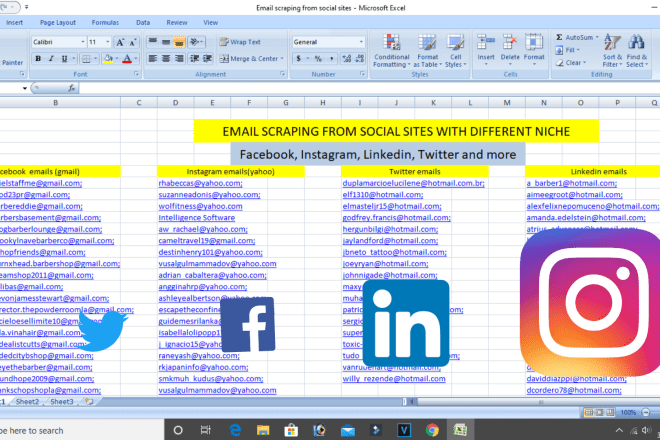 I will do internet research, data entry, lead generation, email scrape, copy paste work
