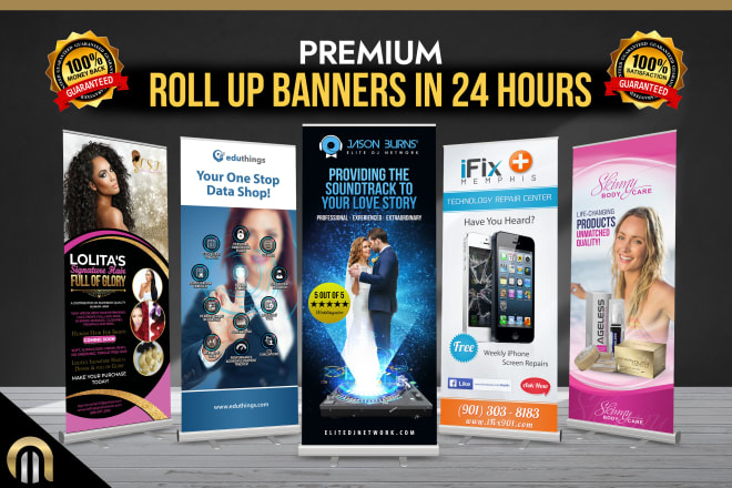 I will do outstanding roll up banner design in 24 hours