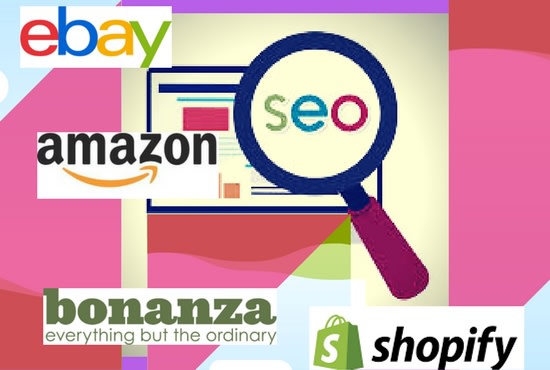 I will do product listing on ebay, bonanza store with SEO services