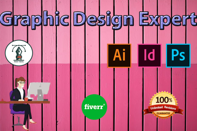 I will do professional graphic design within a few hours
