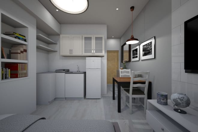 I will do room interior design