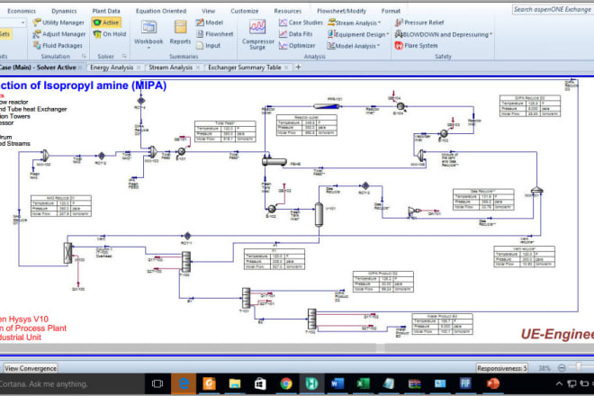 I will do simulation on aspen hysys, plus,pipesim, edr