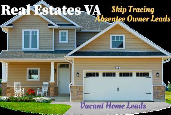 I will do skip tracing, properties research for real estate leads