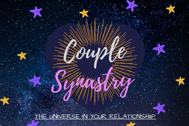 I will do the reading and analysis of your couple synastry chart