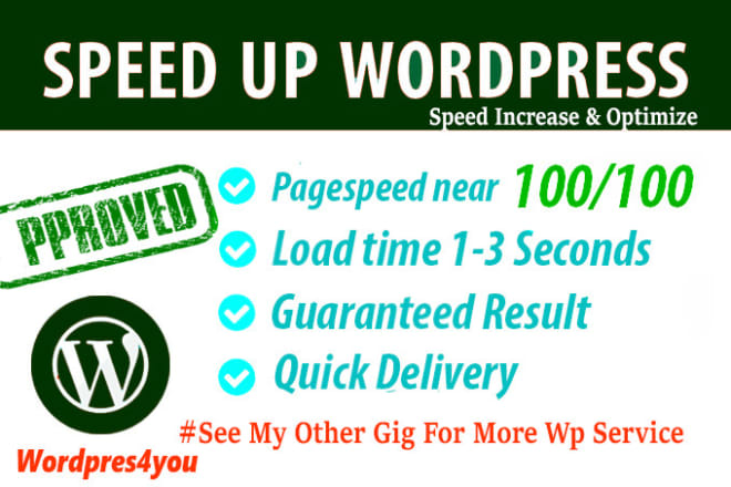 I will do wordpress speed optimization and dramatically improve wordpress page speed