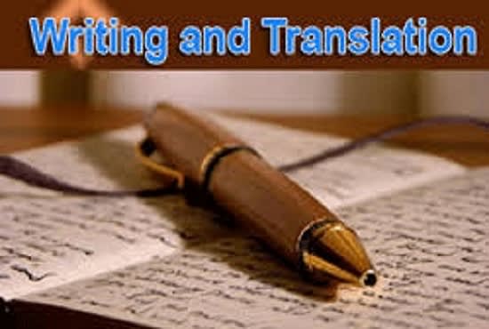 I will do writing and translation